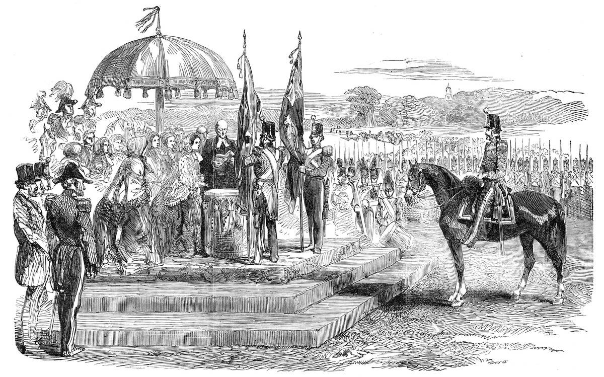 Presentation Of New Colours To The South Lincoln Militia