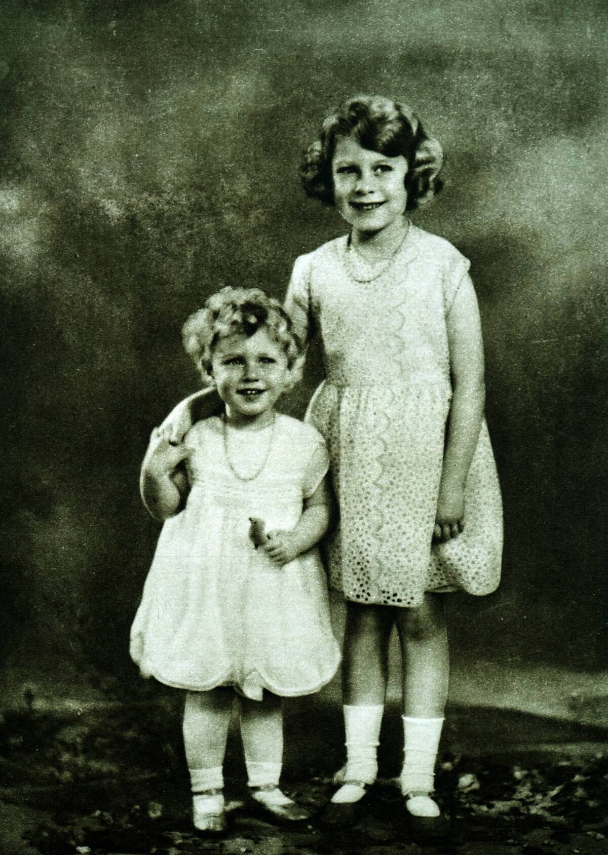 Princess Elizabeth and Princess Margaret.
