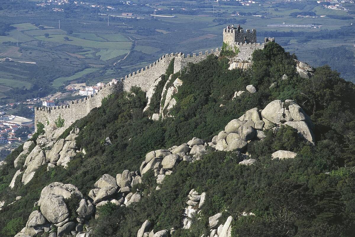 Ruins of a Moorish castle in Sintra...