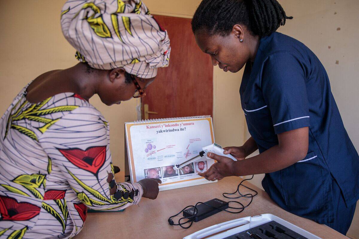 RWANDA-HEALTH-CANCER-TECHNOLOGY-WOMEN