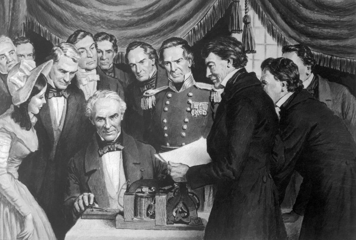 Samuel Morse Sending First Telegram