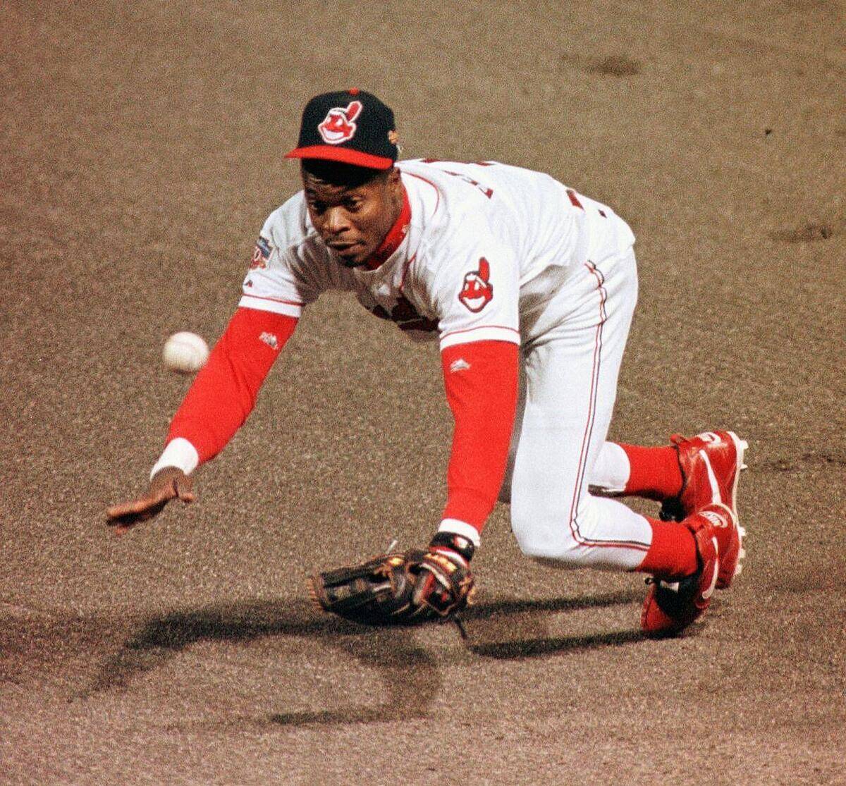 Second baseman Tony Fernandez of the Cleveland Ind