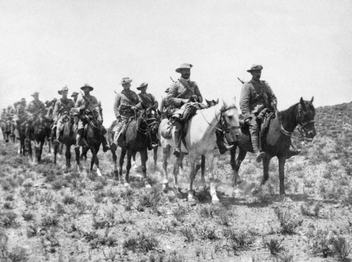 Soldiers Riding on Horseback
