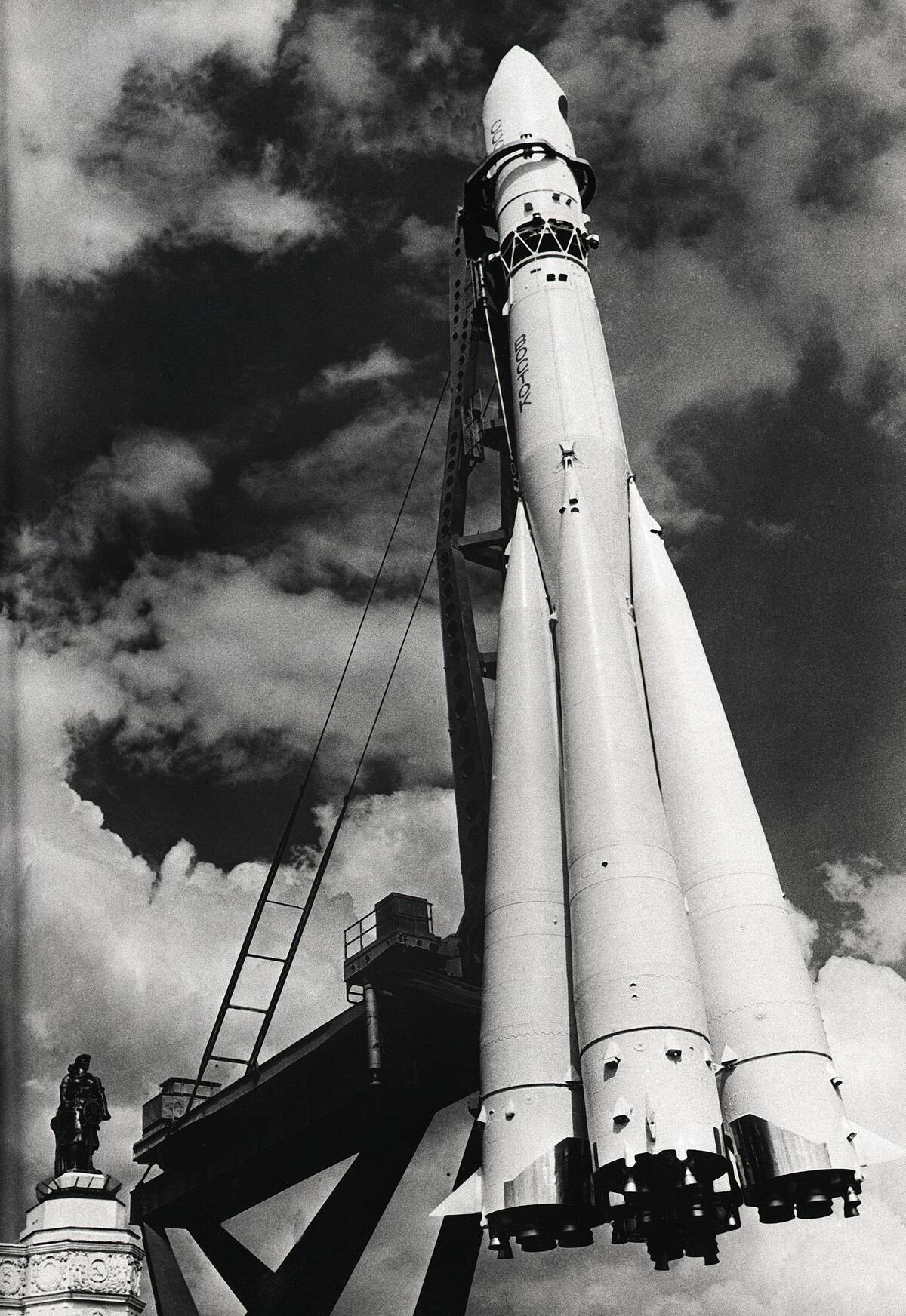 Soviet Rocket on Exhibit Outdoors