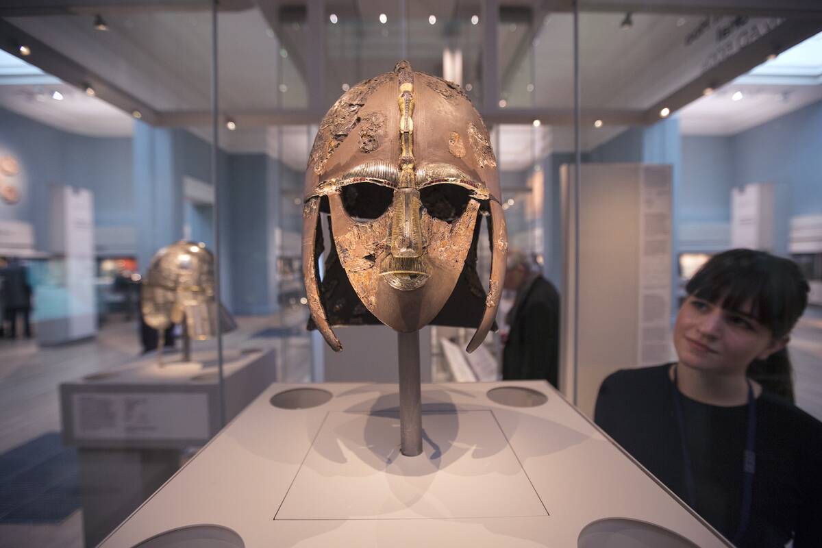 Sutton Hoo Treasure Displayed At The British Museum