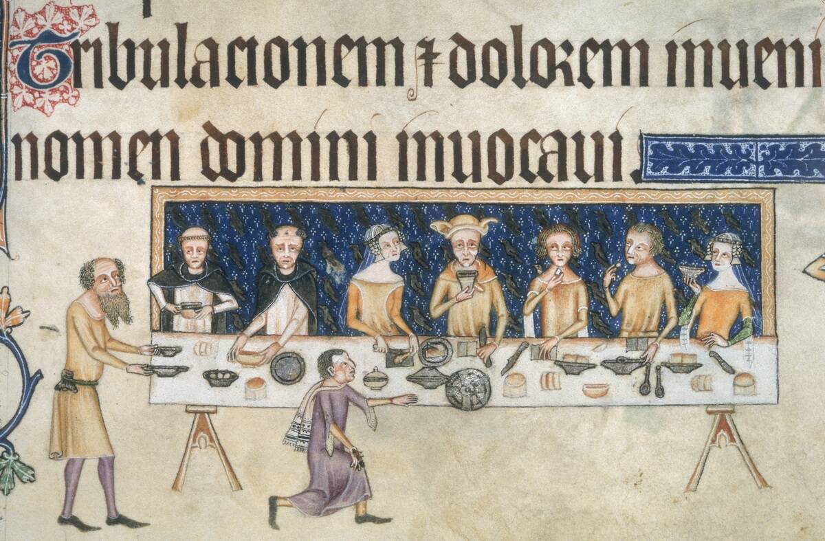 The Lord Of The Manor Dining With His Family