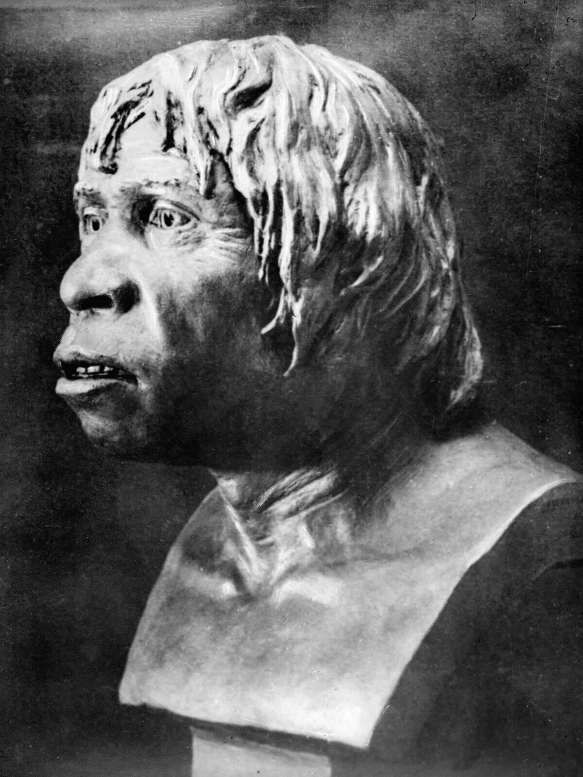 The man of Piltdown (Great Britain), discovered in