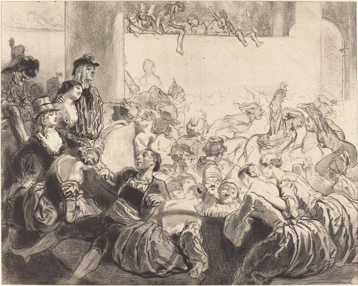 The Masked Ball. Creator: Paul Gavarni