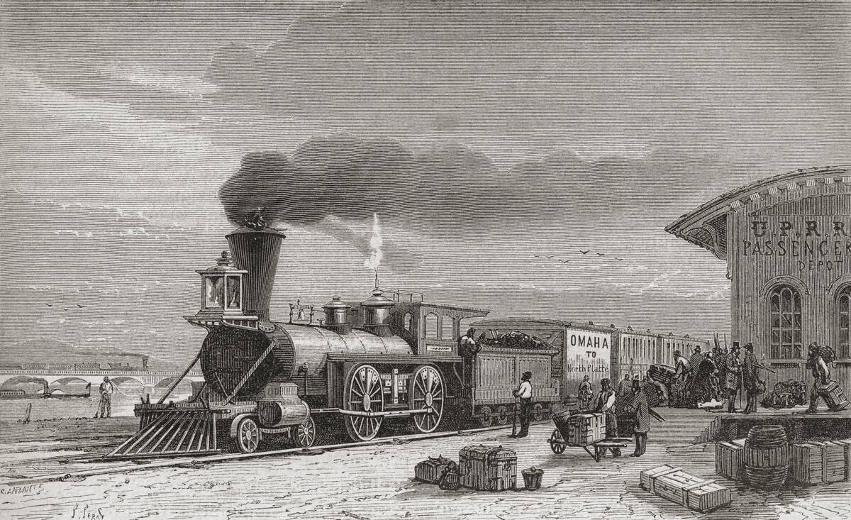 The Railway Station At Omaha