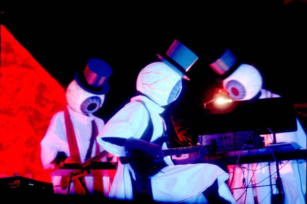 The Residents Perform On Stage
