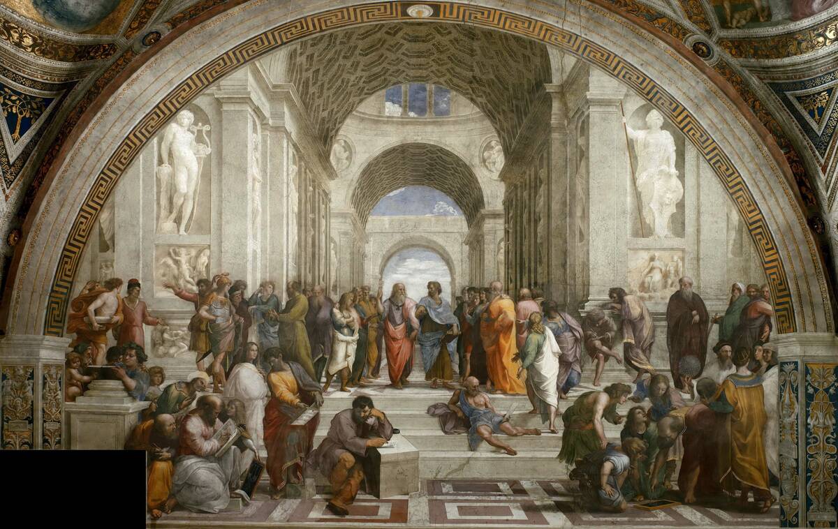 The School Of Athens. (Fresco In Stanza Della Segnatura)