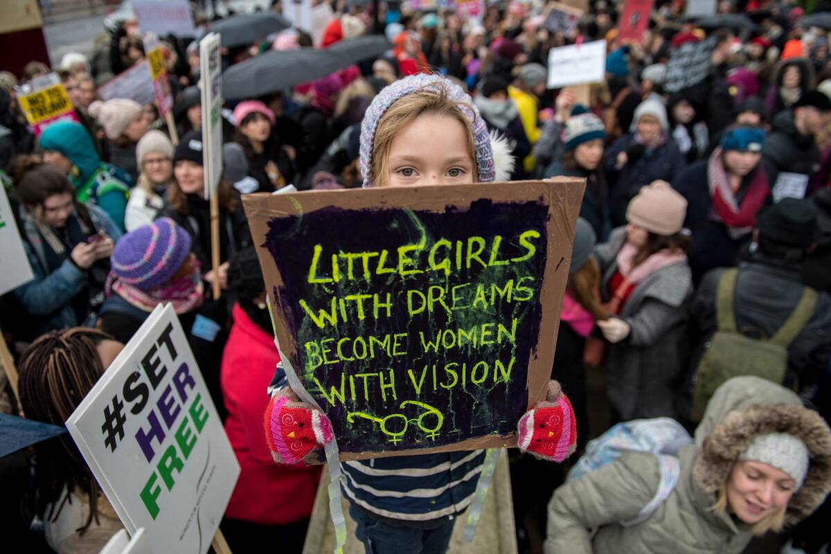 Time's Up Women's Rally Takes Place In London