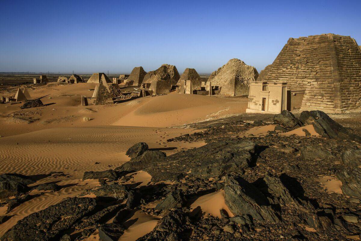 TOPSHOT-SUDAN-HERITAGE-PYRAMIDS