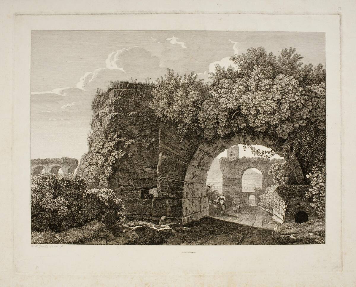 View of Arches of Aqua Marcia at Tivoli