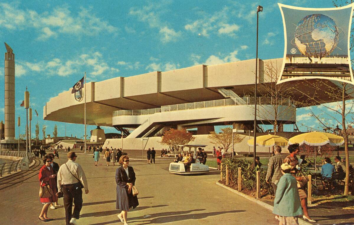 Vintage souvenir postcard, World's Fair, New York City, 1964
