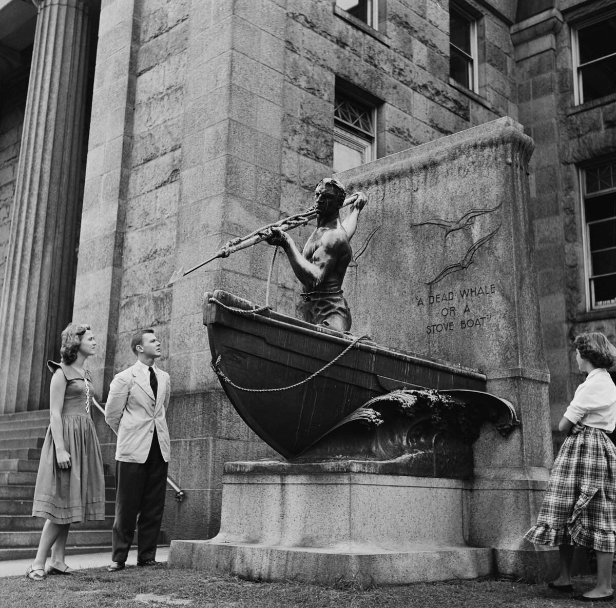 Whaleman Monument, New Bedford Public Library
