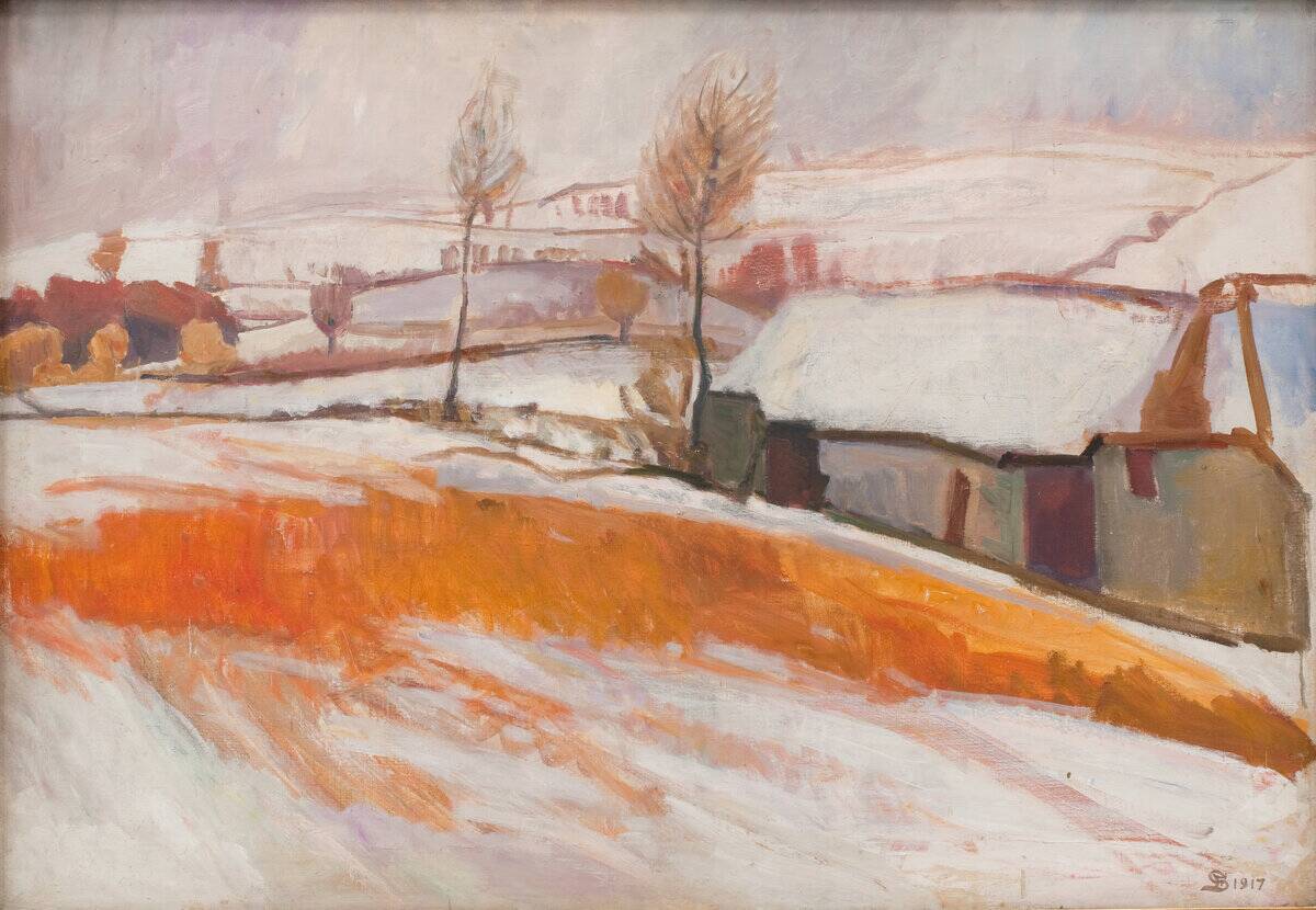 Winter Landscape Over Kærby Hill
