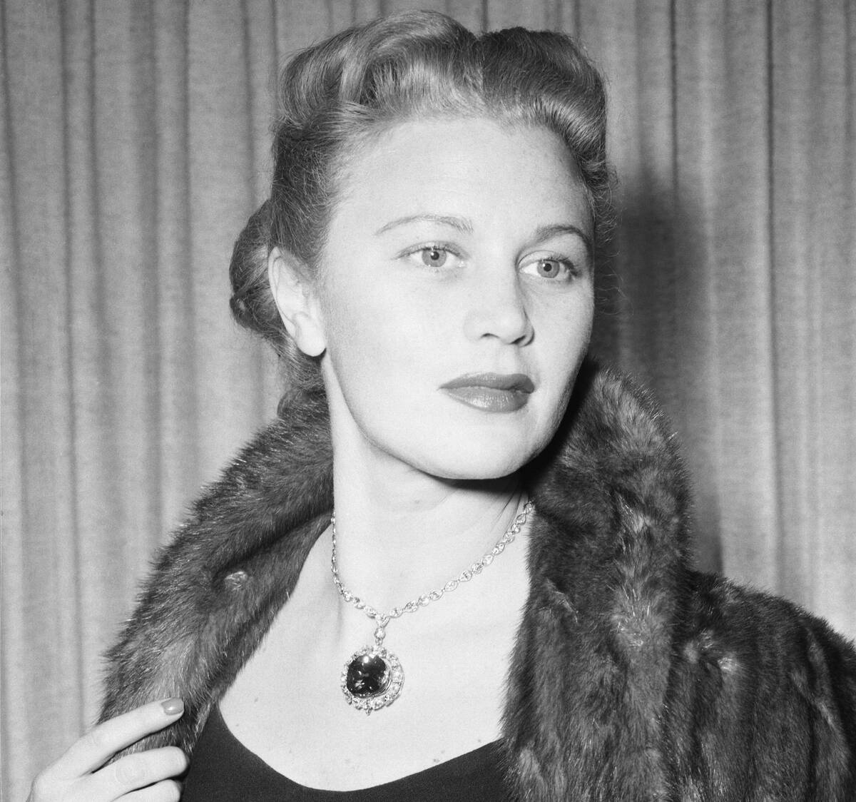 Woman Wearing the Hope Diamond