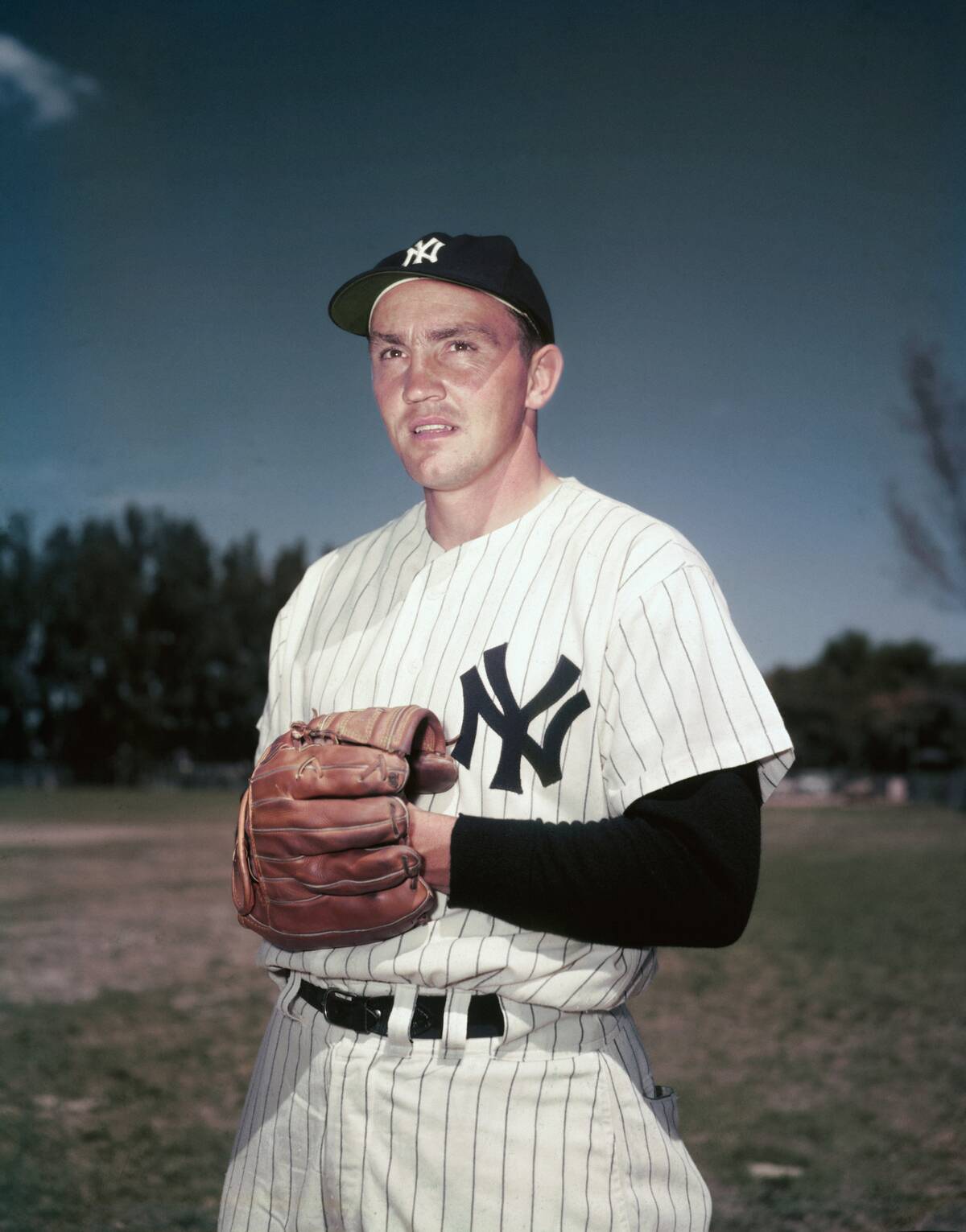 Yankee Irv Noren with Baseball Mitt