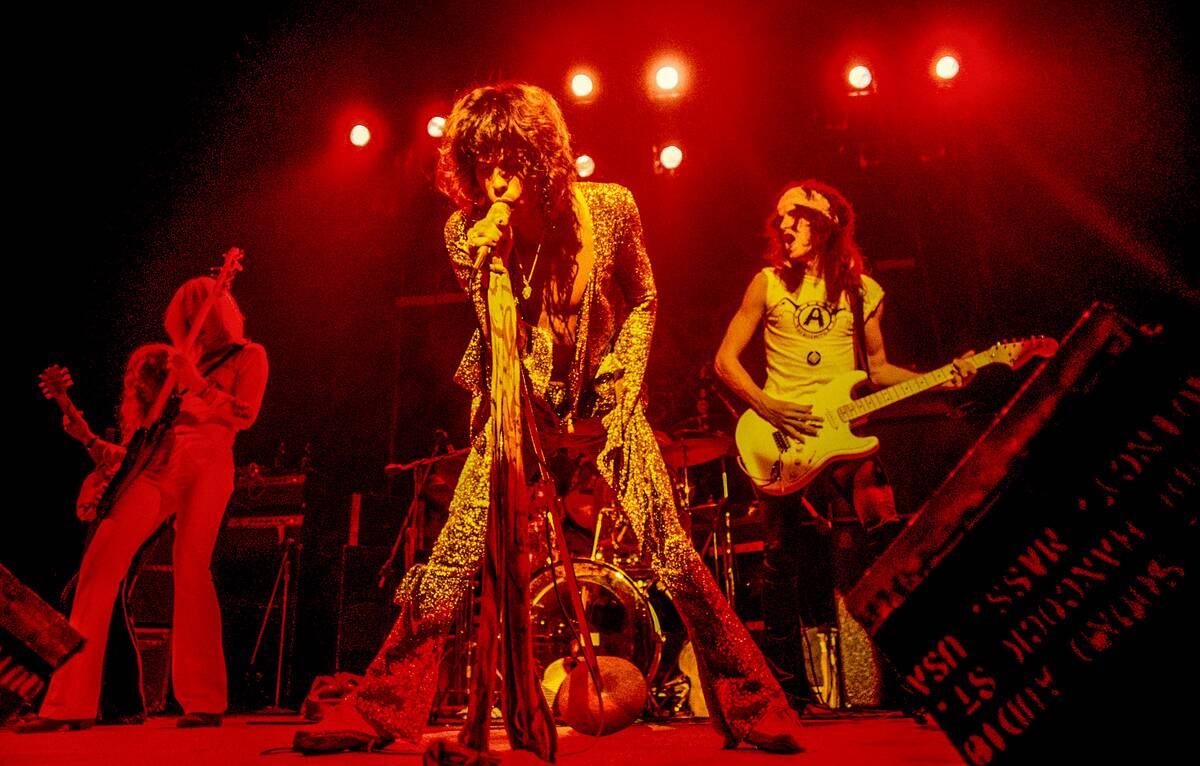 Aerosmith perform 1973