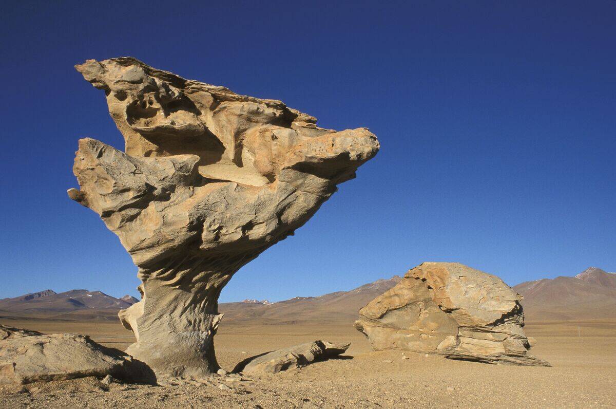 ARBOL DE PIEDRA, DESERT DE SILOLI, PARC NATIONAL AVAROA, BOLIVIE
