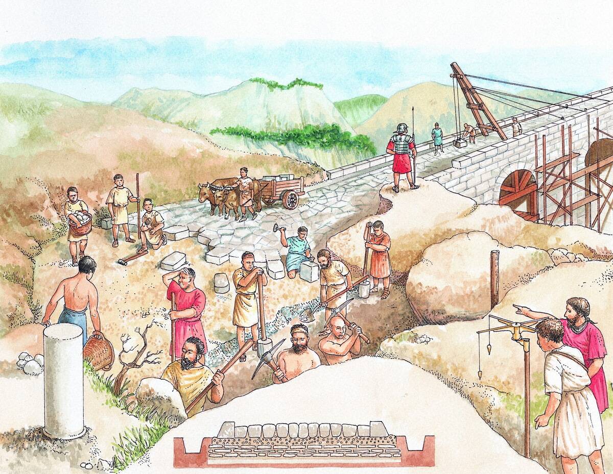 Buildings and technology.