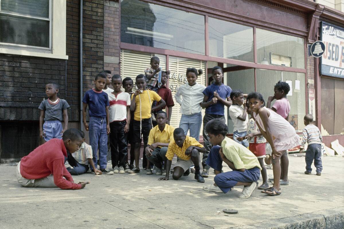 Children On Pavement, Newark