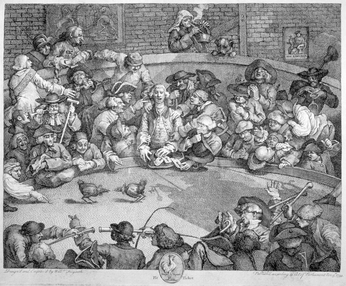 Cock Fight by William Hogarth