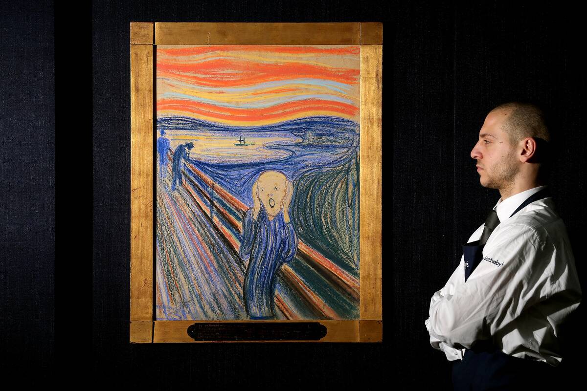 Edvard Munch's The Scream Goes On Display Ahead Of Auction