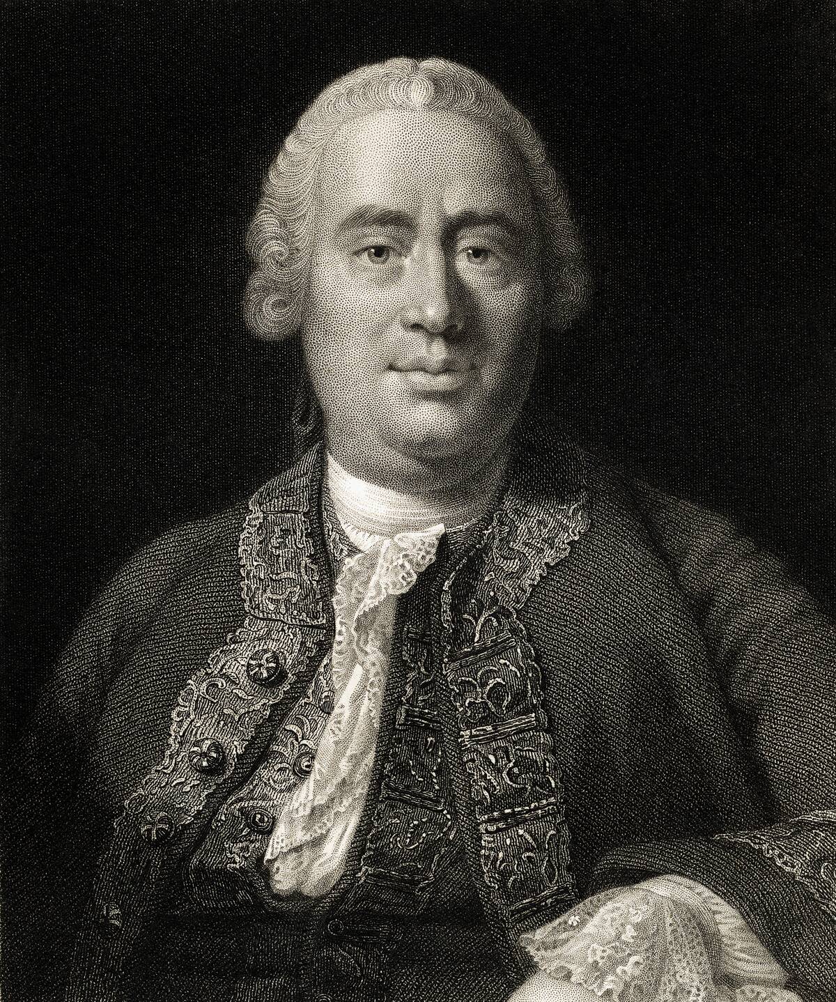 Engraving of David Hume Facing Forward