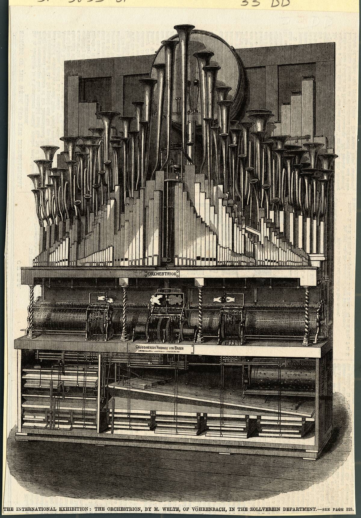 Engraving of Orchestrion