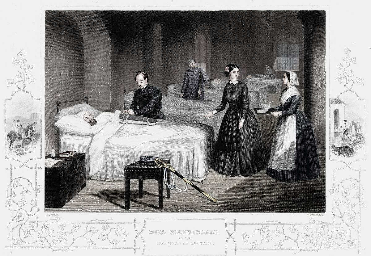 Florence Nightingale In The Hospital At Scutari