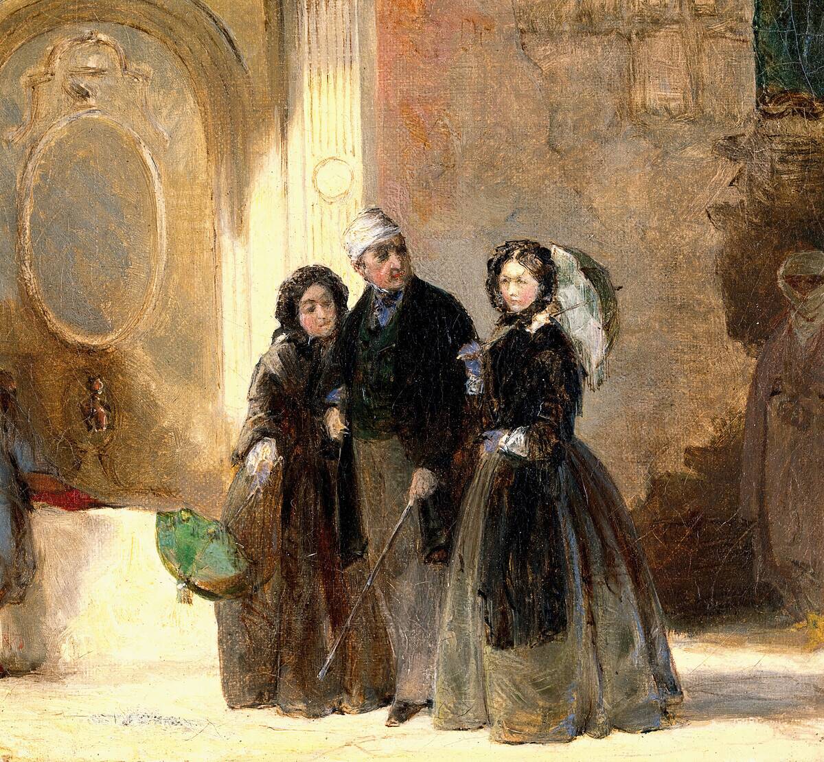 Florence Nightingale With Charles Holte Bracebridge And Selina Bracebridge In A Turkish Street