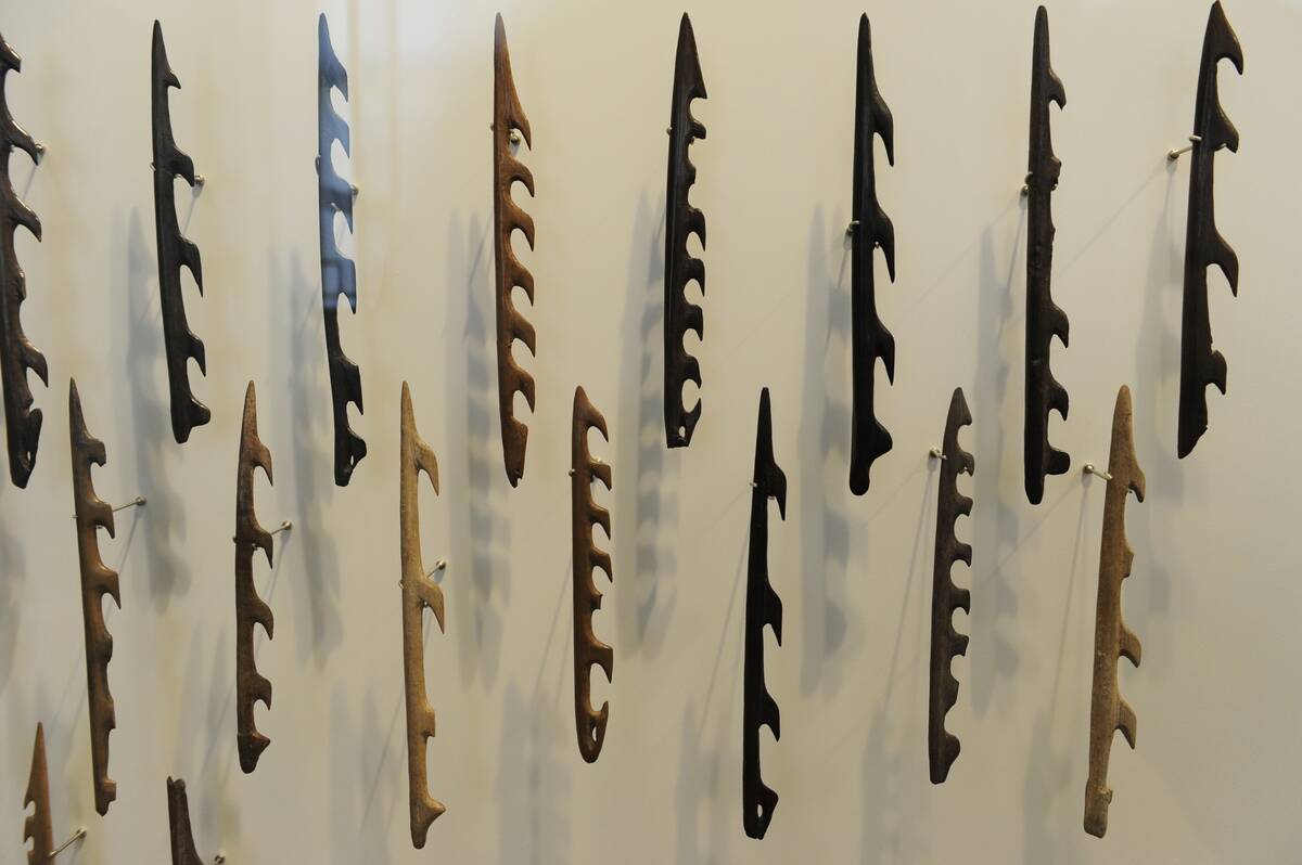 Harpoons. Bone. Maglemosian Culture, 8700-6500 BC.