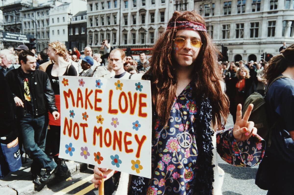 Hippy Protestor