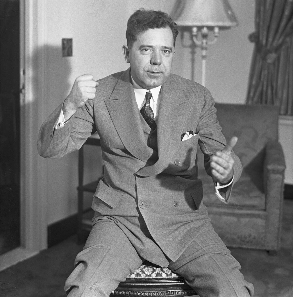 Huey Long Giving Thumbs-Up