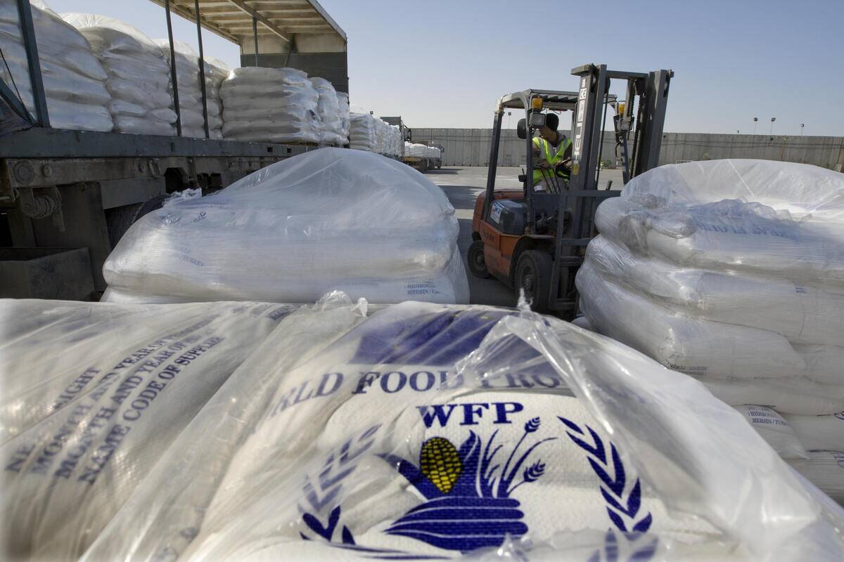 Humanitarian aid from the World Food Pro