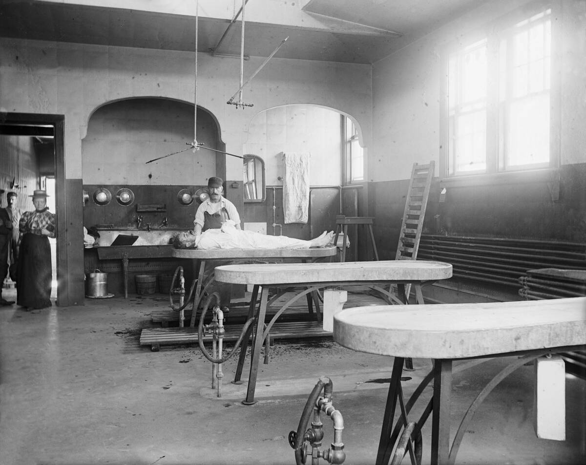 Interior Of Morgue At Bellvue Hospital