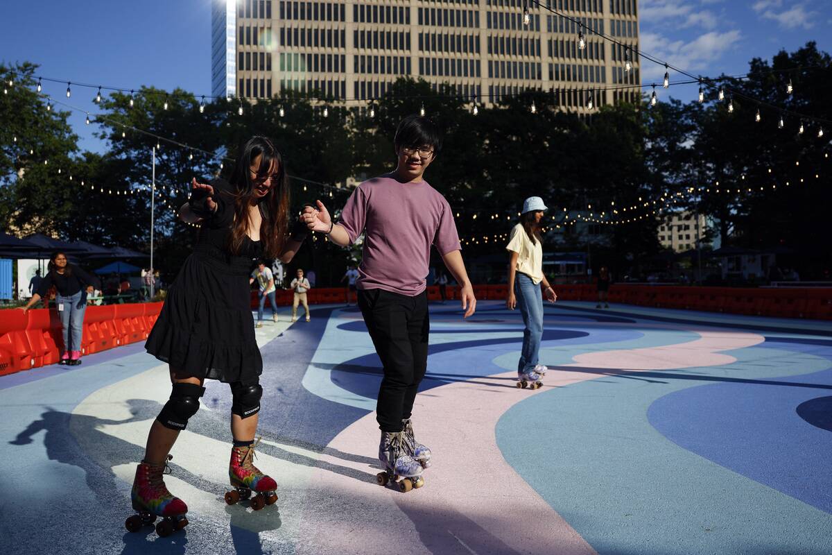 'I've always wanted to paint a roller rink.' Rollerama brings art and free fun to Kendall Square.
