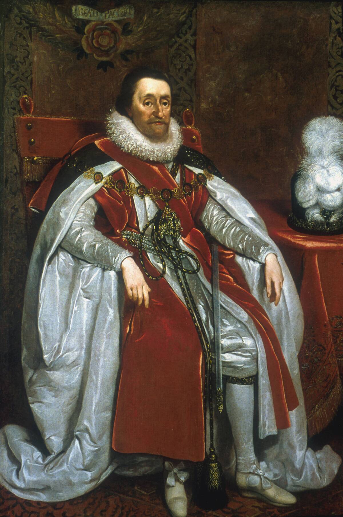 James I, King of England and Scotland, 1621. Artist: Daniel Mytens