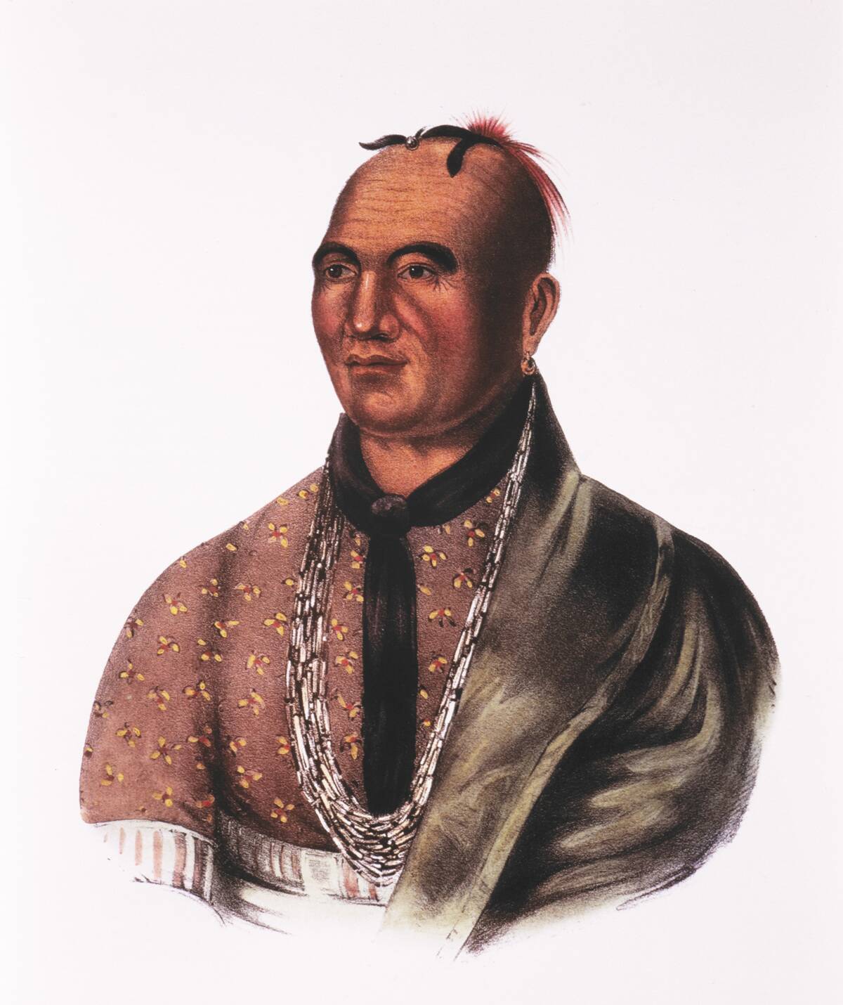 Joseph Brant, Thayendanega, Mohawk War Chief, Chief of Iroquois Confederacy, Lithograph, circa 1830's