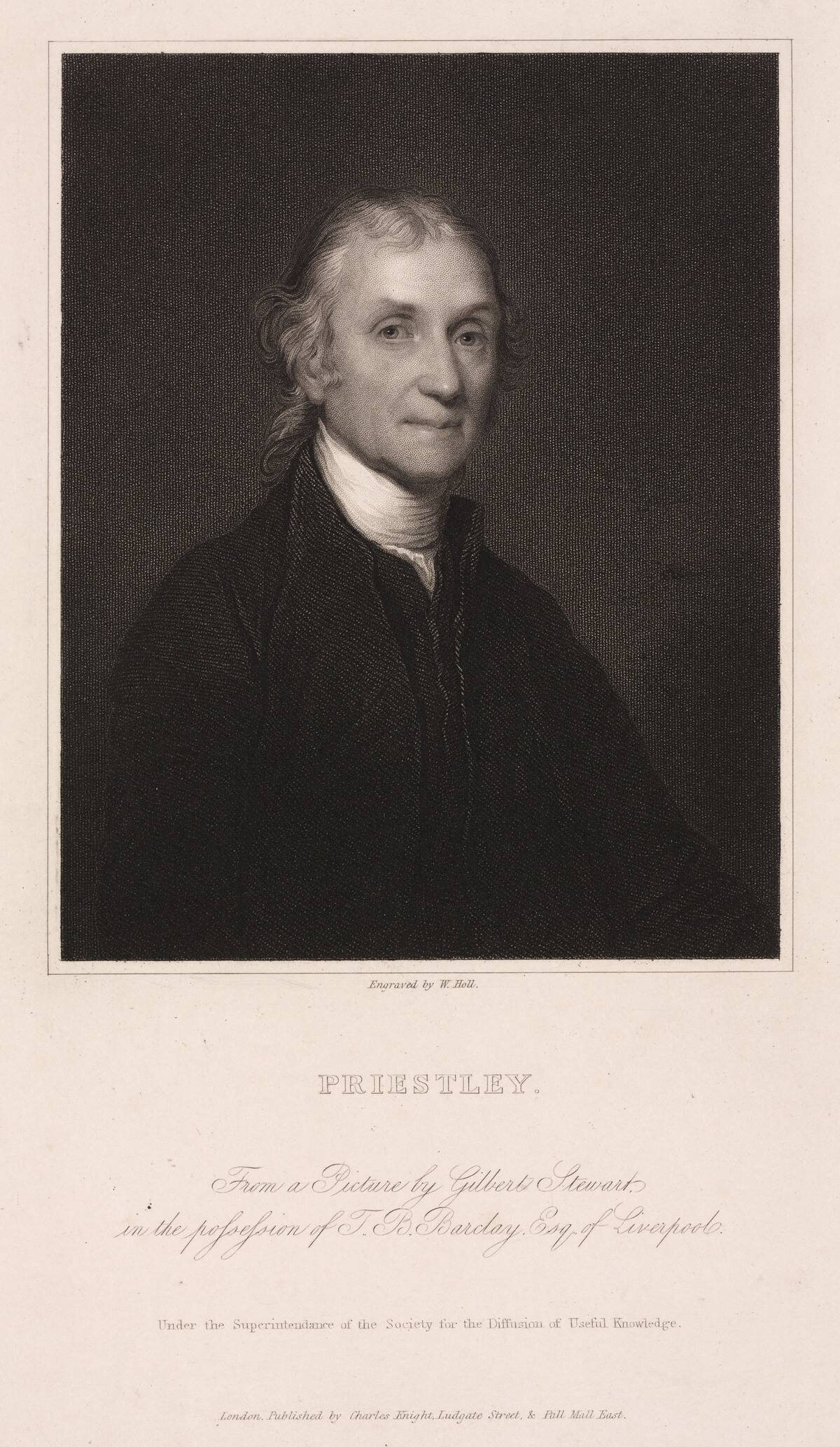 Joseph Priestley, English-American theologian and chemist, c 1800.