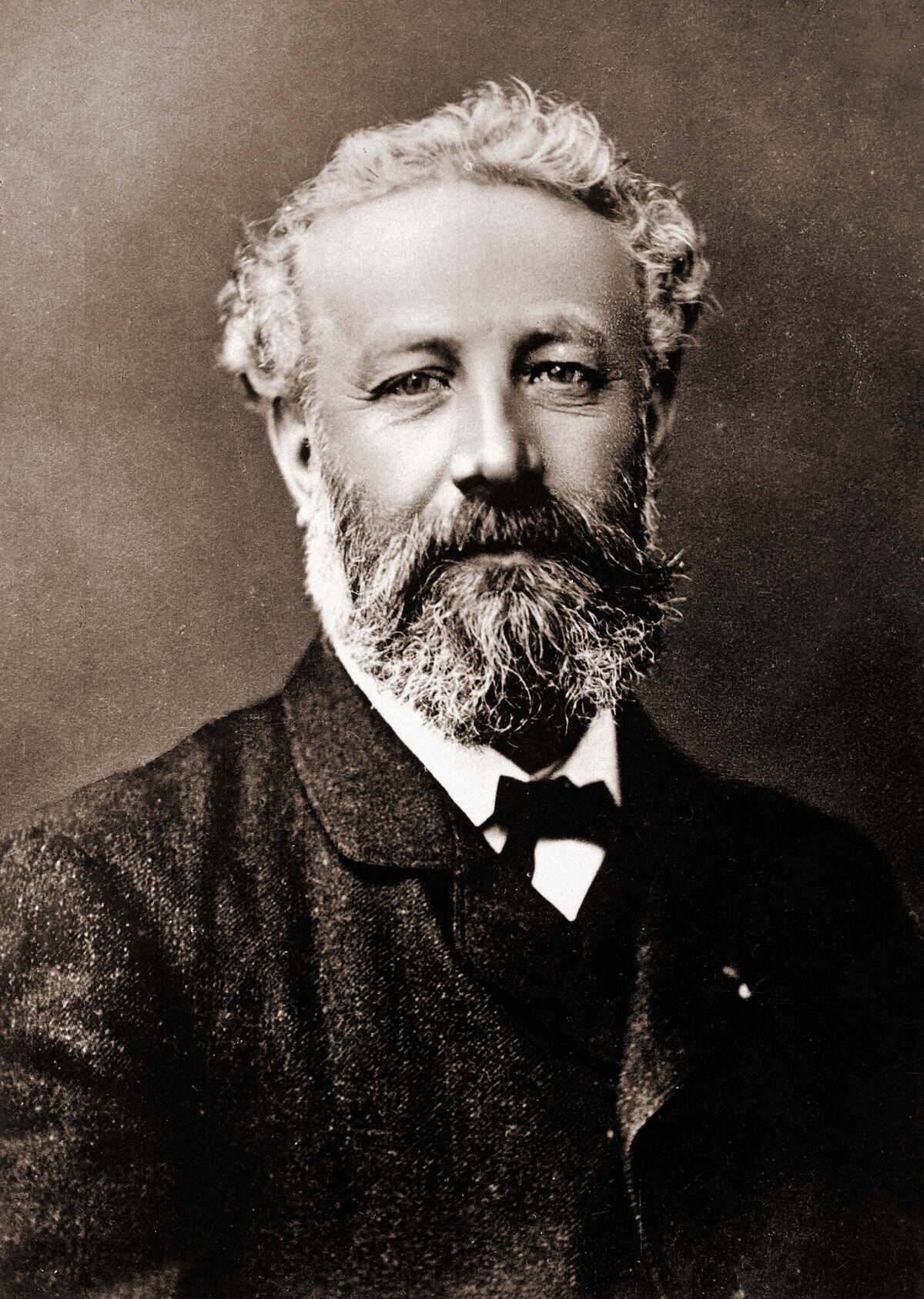 Jules Verne (1828-1905), French writer, by Nadar (