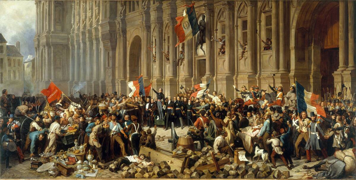 Lamartine In Front Of The Town Hall Of Paris Rejects The Red Flag On 25 February 1848