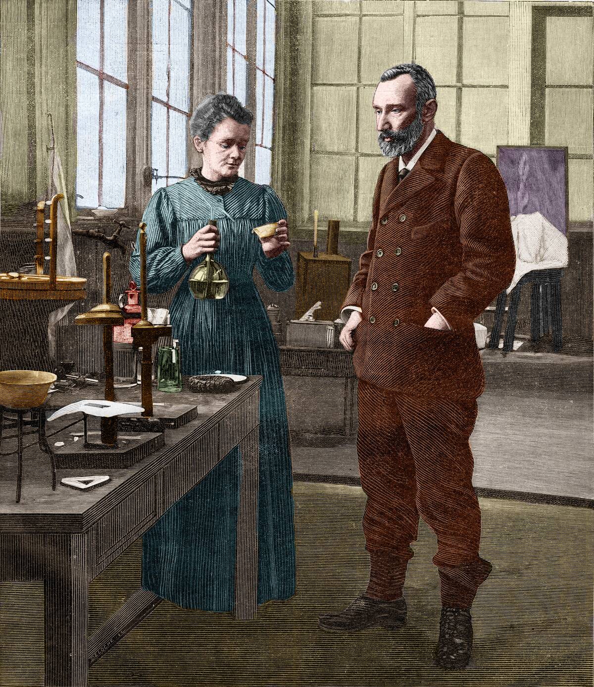 Marie Curie and Pierre Curie