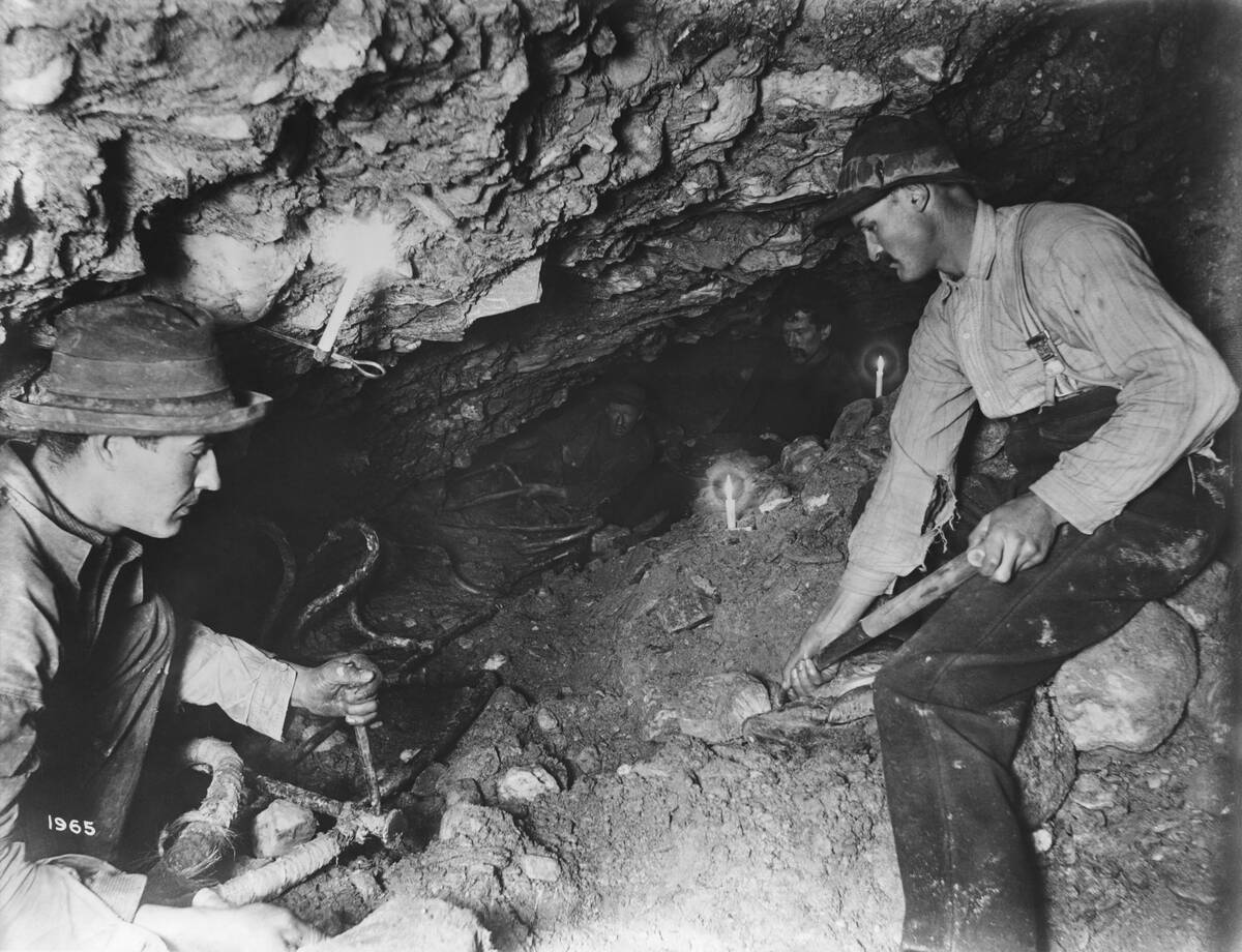 Miners Work Underground