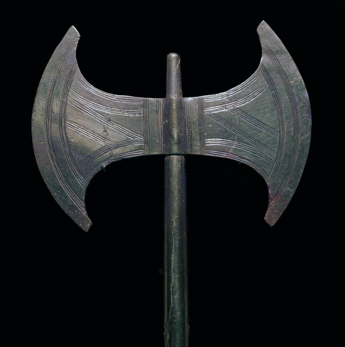 Minoan gold votive double-axe, 15th century.