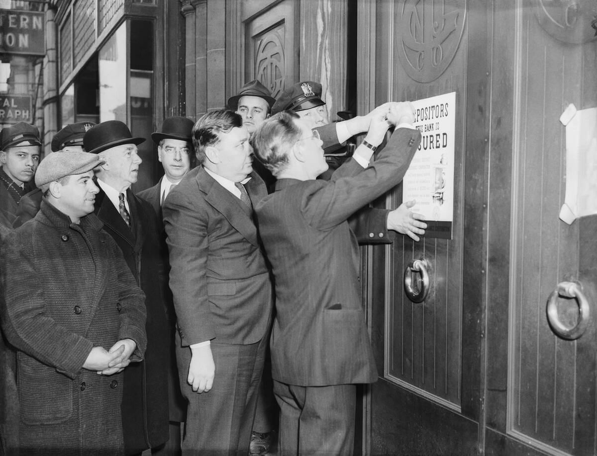 Notice Posted of Bank Failure