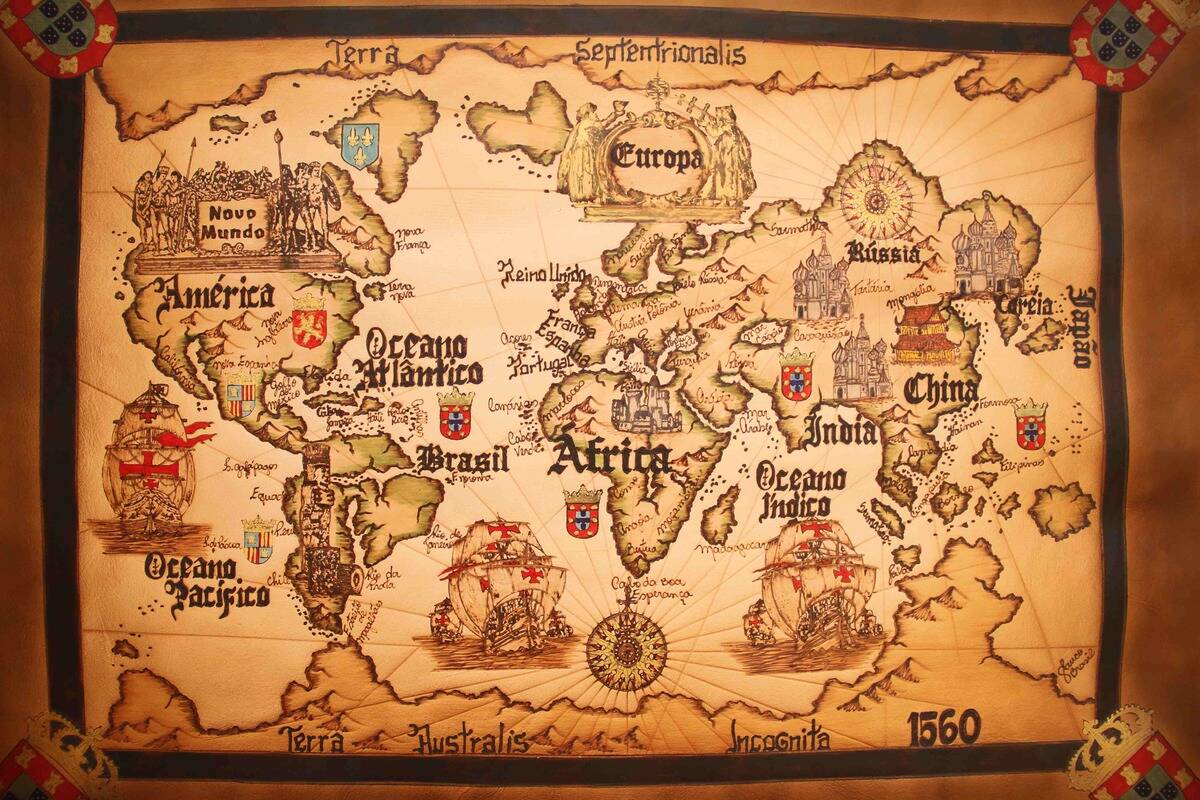 Old world map