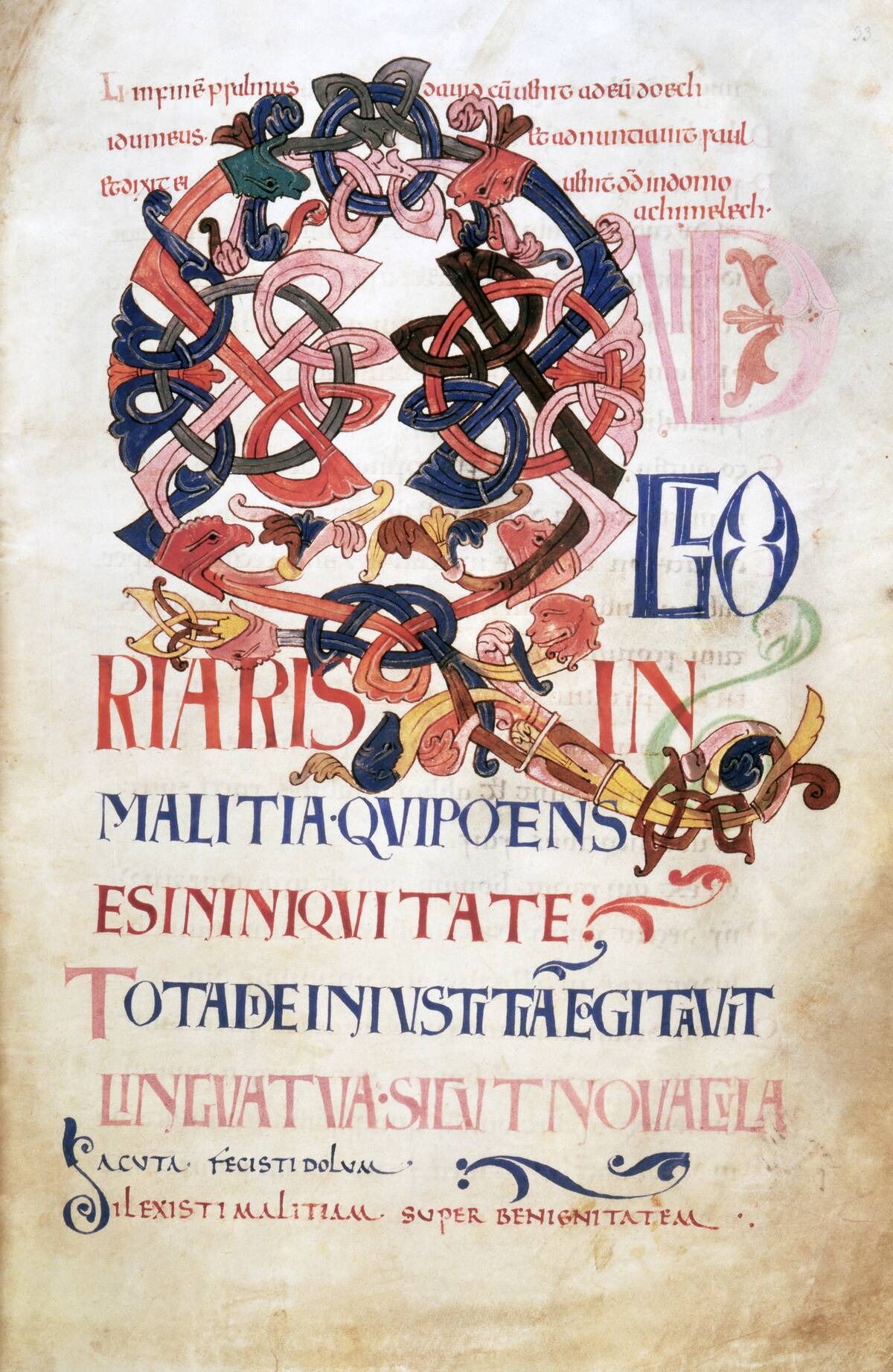 Page From The Bosworth Psalter